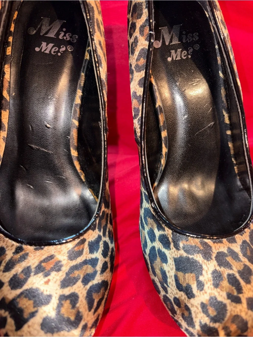 Vintage Y2K miss Me Leopard print Platform Stiletto Pumps size 7.5 NIB